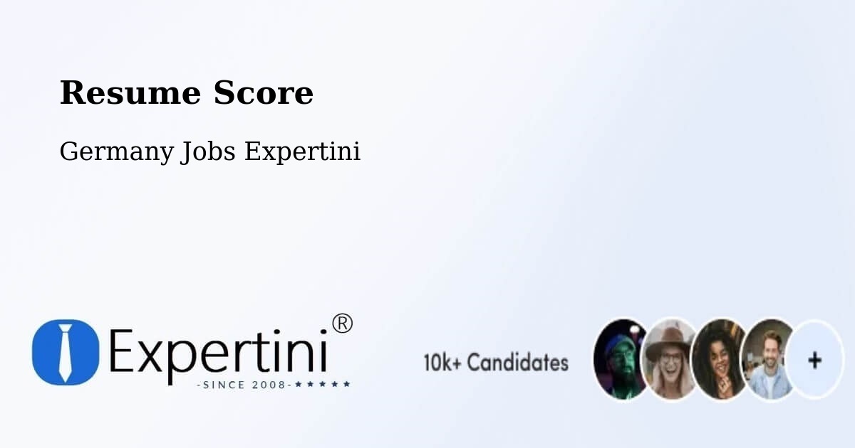 Resume Score & Job Description Match Tool – Rositz - Germany Jobs Expertini